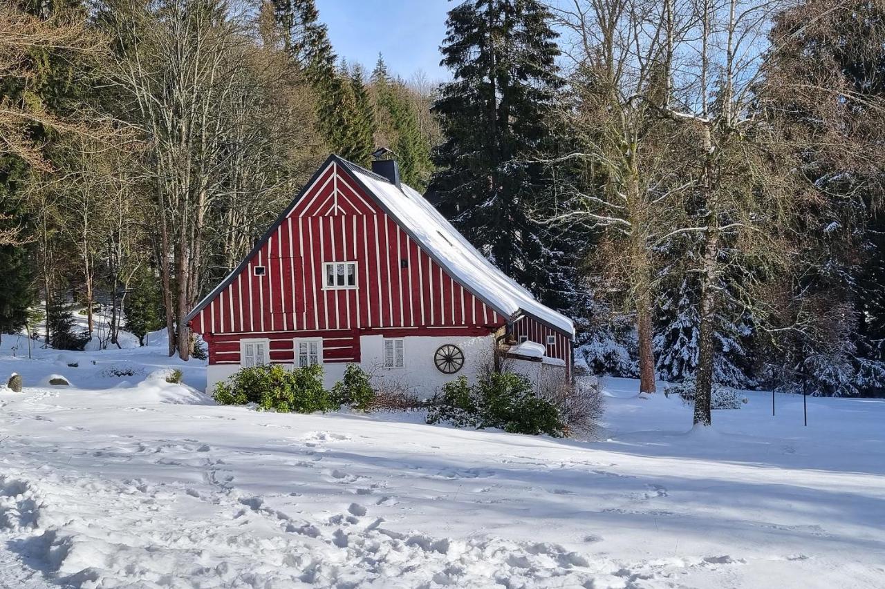Enjoy Harrachov - Atraktivní klidný klimatizovaný apartmán 20 v centru Harrachova s wallboxem EV, herní konzolí, Ipad, Netflix, výhledem do zahrady a na romantický kostelík Exterior foto